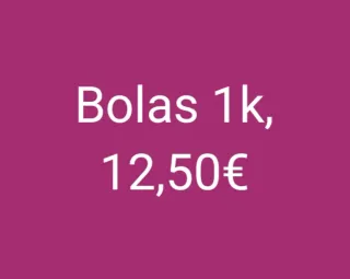 Bolas 1k, 12,50€