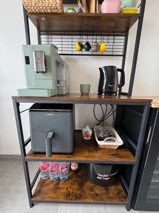 Mueble Cocina Estantería Metálica Madera