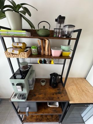 Mueble Cocina Estantería Metálica Madera