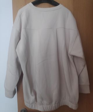 Sudadera beige interior afelpado