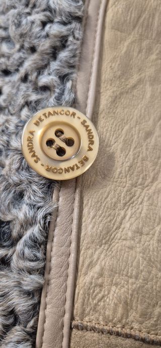 Abrigo Piel Mujer Forro Astracán Marrón