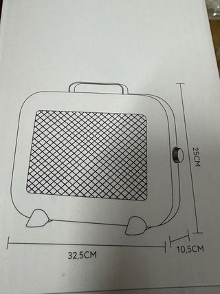 Calefactor Eléctrico ABRILA Cuarzo 800W