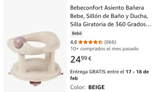 Asiento de baño para bebé