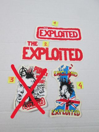 The Exploited adesivi vintage collezione