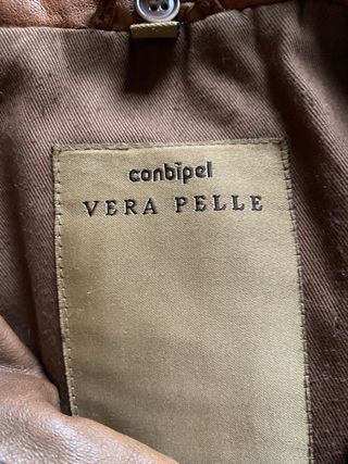 Giubbotto Conbipel Vera Pelle Cuoio