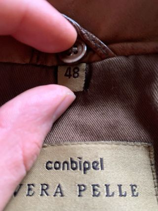 Giubbotto Conbipel Vera Pelle Cuoio