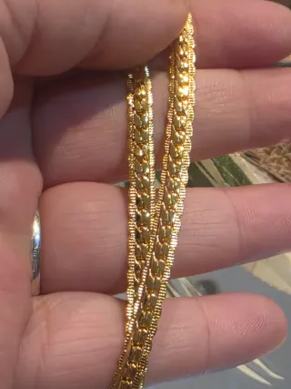 Cadena chapado oro 18k