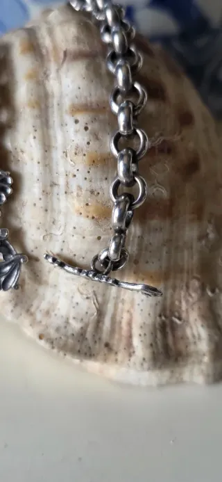 Pulsera de plata cruz de calatrava