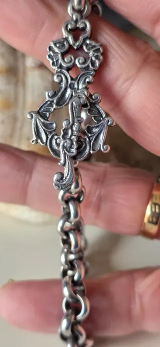 Pulsera de plata cruz de calatrava