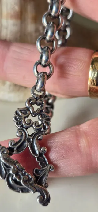 Pulsera de plata cruz de calatrava