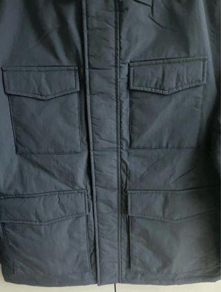 Abrigo estilo parka azul marino Milano