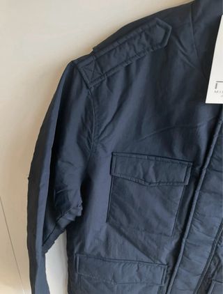 Abrigo estilo parka azul marino Milano