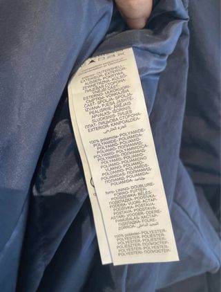 Abrigo estilo parka azul marino Milano