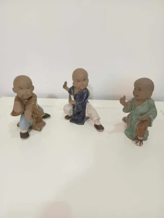 3 Figuras Monjes Shaolin