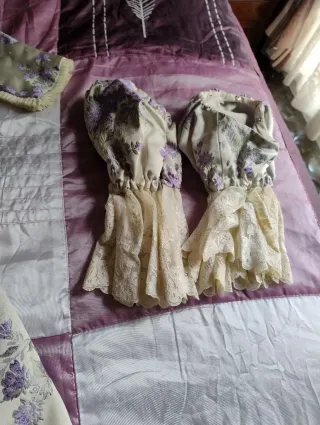 Traje de Fallera blanco lila