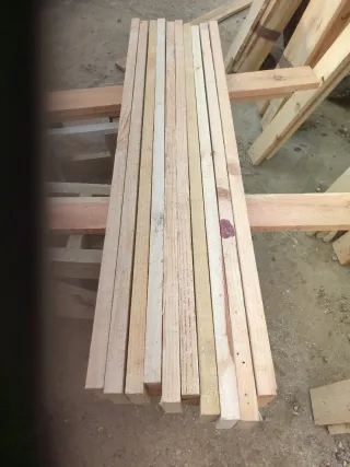 10 tablas de madera 1.08m a 1.50m x 10cm x 2.5cm