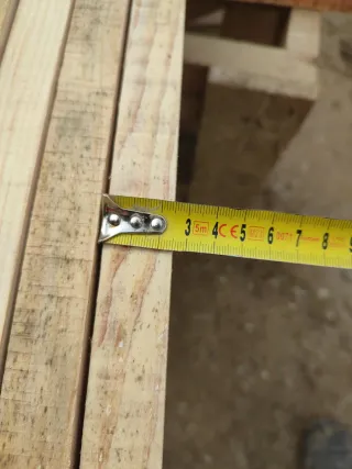 10 tablas de madera 1.08m a 1.50m x 10cm x 2.5cm