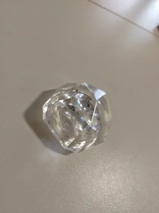 Cenicero cristal facetado vintage 60