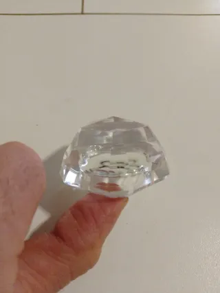 Cenicero cristal facetado vintage 60