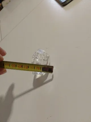 Cenicero cristal facetado vintage 60