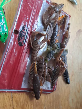 Lote señuelos pesca spinning