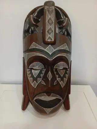 Máscara Africana Madera Tallada Original