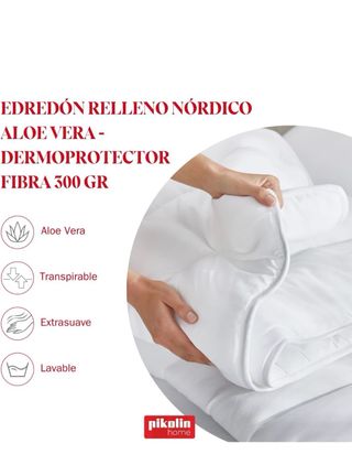 Edredón Pikolin Home Fibra Aloe Vera Blanco