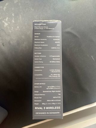 SteelSeries Rival 3 Wireless Gen 2 Ratón Gaming