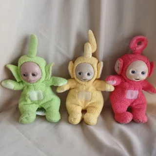 3 Muñecos Teletubbies Años 90