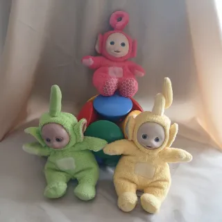 3 Muñecos Teletubbies Años 90