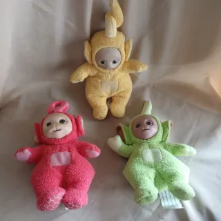 3 Muñecos Teletubbies Años 90