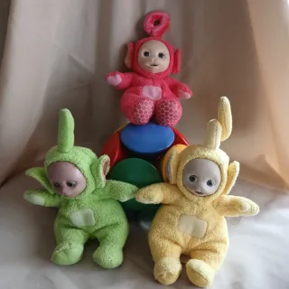 3 Muñecos Teletubbies Años 90