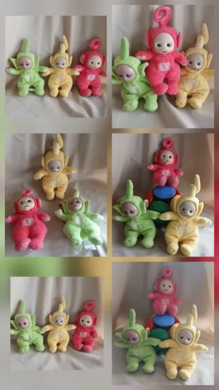 3 Muñecos Teletubbies Años 90
