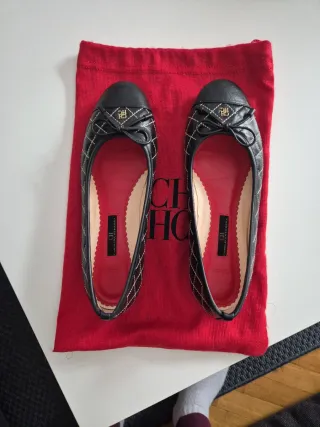 Bailarinas CH Carolina Herrera Negro/Oro