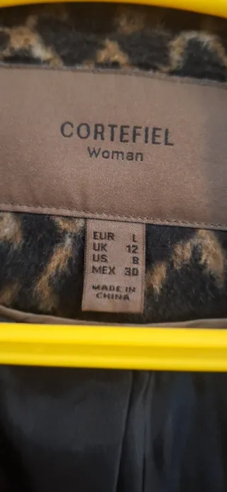 Chaquetón leopardo cortefiel talla L