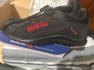 Zapatillas Sparco Negras y Rojas