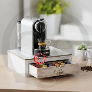 Porta cialde caffè organizer cassetto
