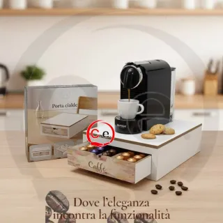 Porta cialde caffè organizer cassetto
