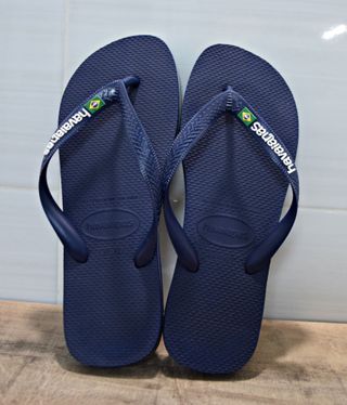 Chanclas de dedo marca Havaianas escudo de Brasil