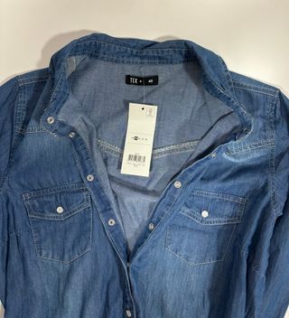 Vestido vaquero manga larga