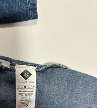 Vestido vaquero manga larga