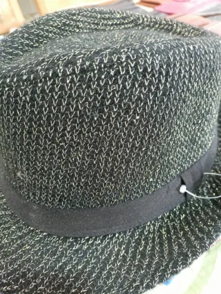 Sombrero Carnaval Disfraz Negro Dorado