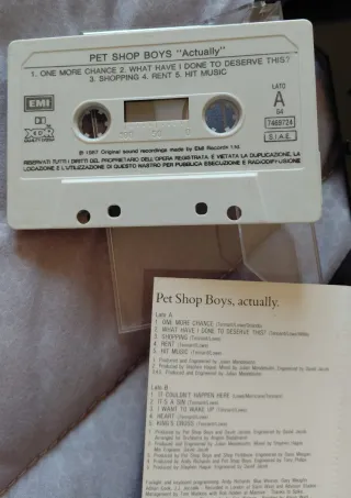 Musicassetta Pet Shop Boys Actually