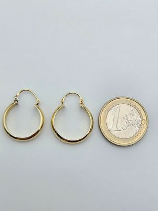 Pendientes Aros Oro 18K 2,1gr 1,98cm