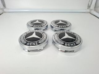 4 Coprimozzi Mercedes Benz 60mm Nuovi