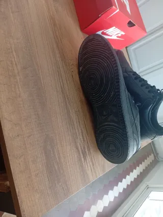 Zapatillas Nike court low visión Negras Talla 46