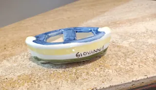 Barchetta in porcellana Made in Italy La Faenzera