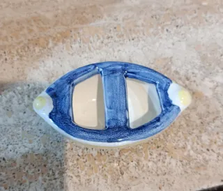 Barchetta in porcellana Made in Italy La Faenzera