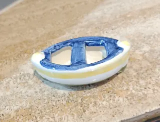 Barchetta in porcellana Made in Italy La Faenzera