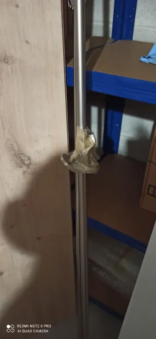 2 Barras de cortina extensibles de metal plateado